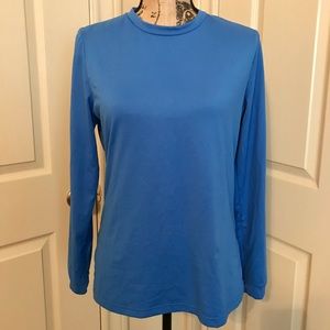 Long sleeve blue top